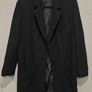 Vintage 90s Donna Karan New York Wool Blazer, ILGWU Union Made, Size 8